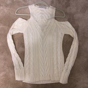 Cut out shoulder sweater